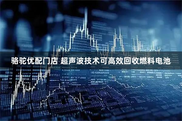 骆驼优配门店 超声波技术可高效回收燃料电池